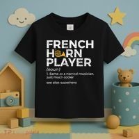 French Horn Player Definition Funny French Horn Toddler T-Shirt thumb 3