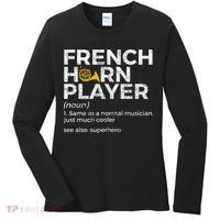 French Horn Player Definition Funny French Horn Women's Long Sleeve Shirt thumb 0