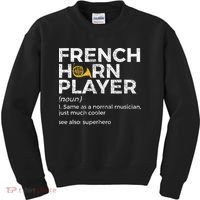 French Horn Player Definition Funny French Horn Kids Sweatshirt thumb 0