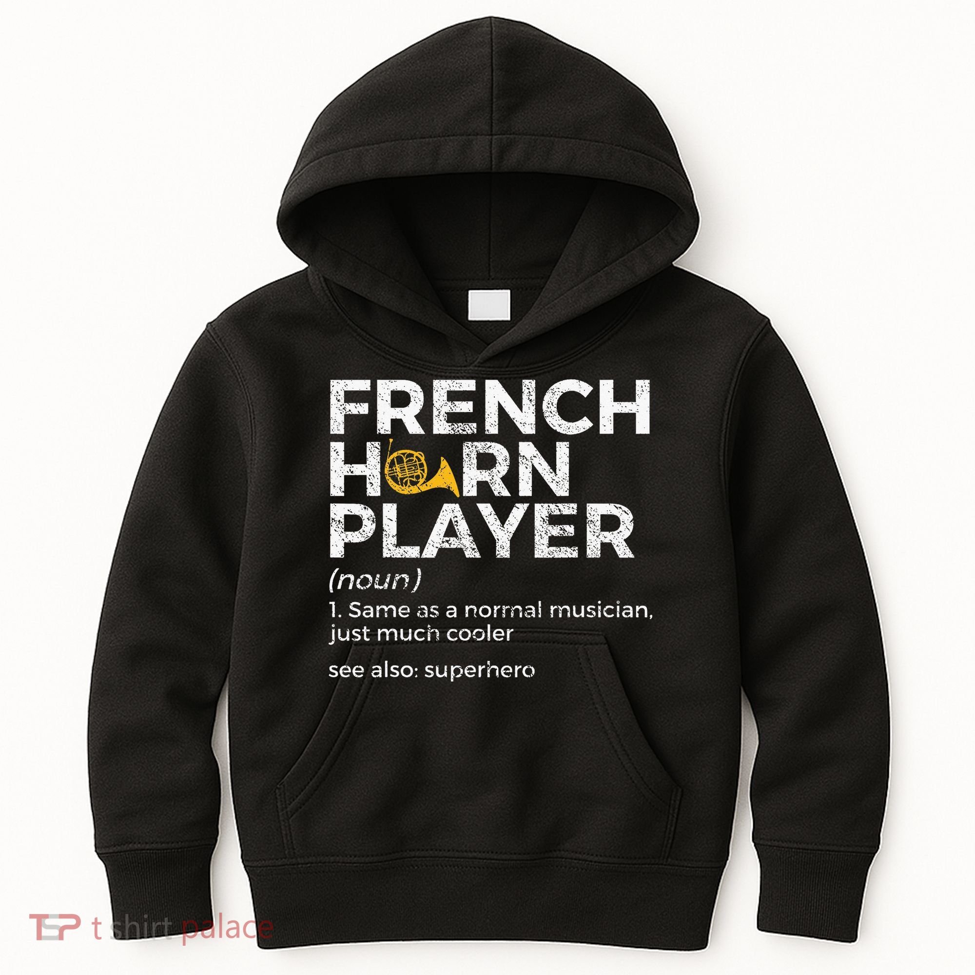 French Horn Player Definition Funny French Horn Kids Hoodie