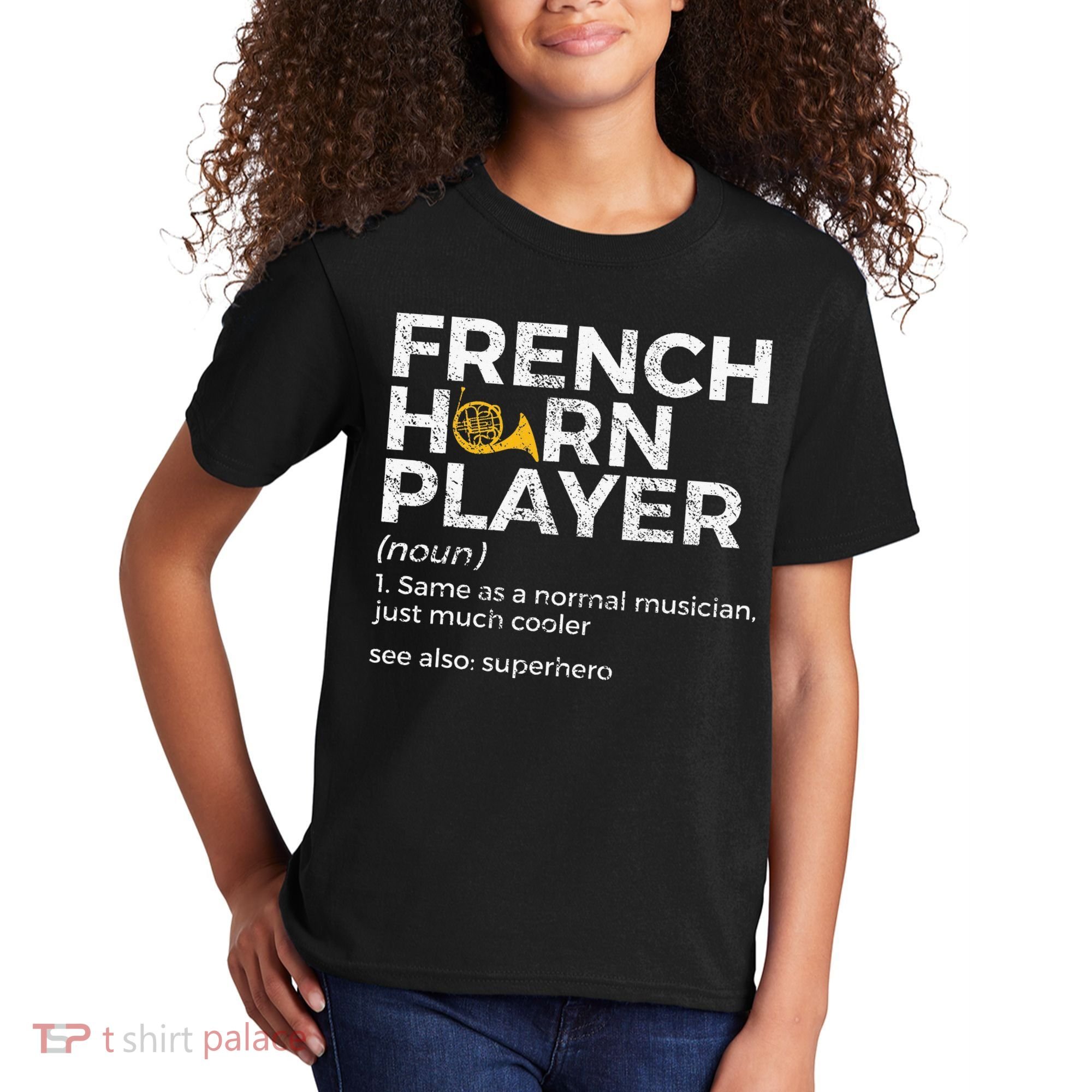 French Horn Player Definition Funny French Horn Kids T-Shirt