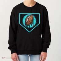 Football Home Plate Drip Ice Cream Football Women's Sweatshirt thumb 0