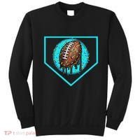 Football Home Plate Drip Ice Cream Football Sweatshirt thumb 0