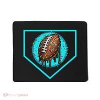 Football Home Plate Drip Ice Cream Football Mousepad thumb 0