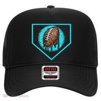 Football Home Plate Drip Ice Cream Football Hat thumb 0
