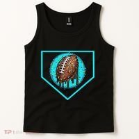 Football Home Plate Drip Ice Cream Football Tank Top thumb 2