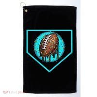 Football Home Plate Drip Ice Cream Football Golf Towel thumb 0
