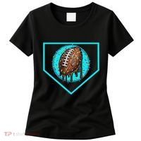 Football Home Plate Drip Ice Cream Football Women's T-Shirt thumb 0