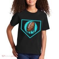 Football Home Plate Drip Ice Cream Football Kids T-Shirt thumb 2