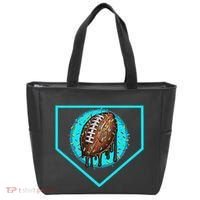 Football Home Plate Drip Ice Cream Football Tote Bag thumb 0
