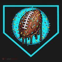 Football Home Plate Drip Ice Cream Football Tote Bag thumb 4