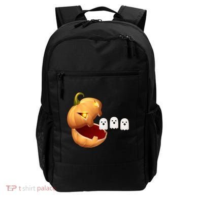 Funny Halloween Pumpkin Eating Ghost Backpack