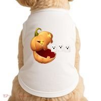 Funny Halloween Pumpkin Eating Ghost Doggie Tank thumb 0