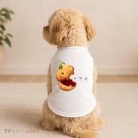 Funny Halloween Pumpkin Eating Ghost Doggie Tank thumb 2