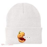 Funny Halloween Pumpkin Eating Ghost Beanie thumb 0
