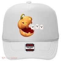 Funny Halloween Pumpkin Eating Ghost Hat thumb 0