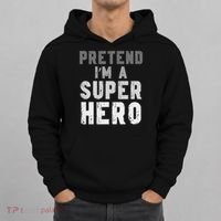 Funny Halloween Pretend I'm A Superhero Costume Hoodie thumb 0