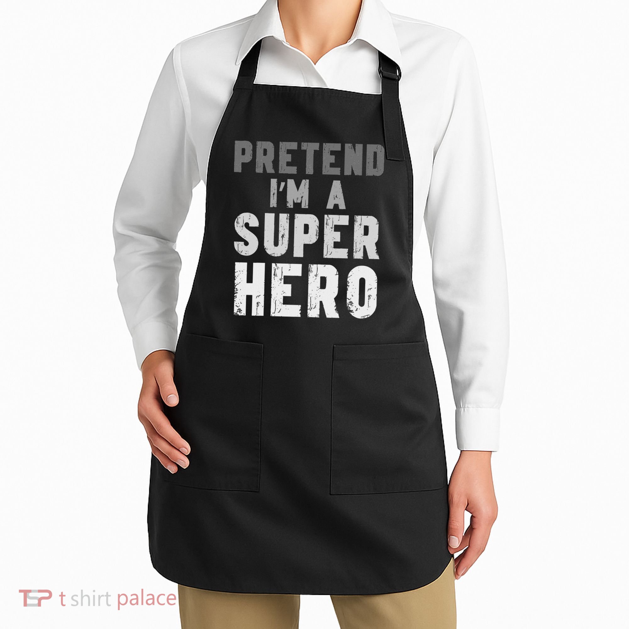 Funny Halloween Pretend I'm A Superhero Costume Apron