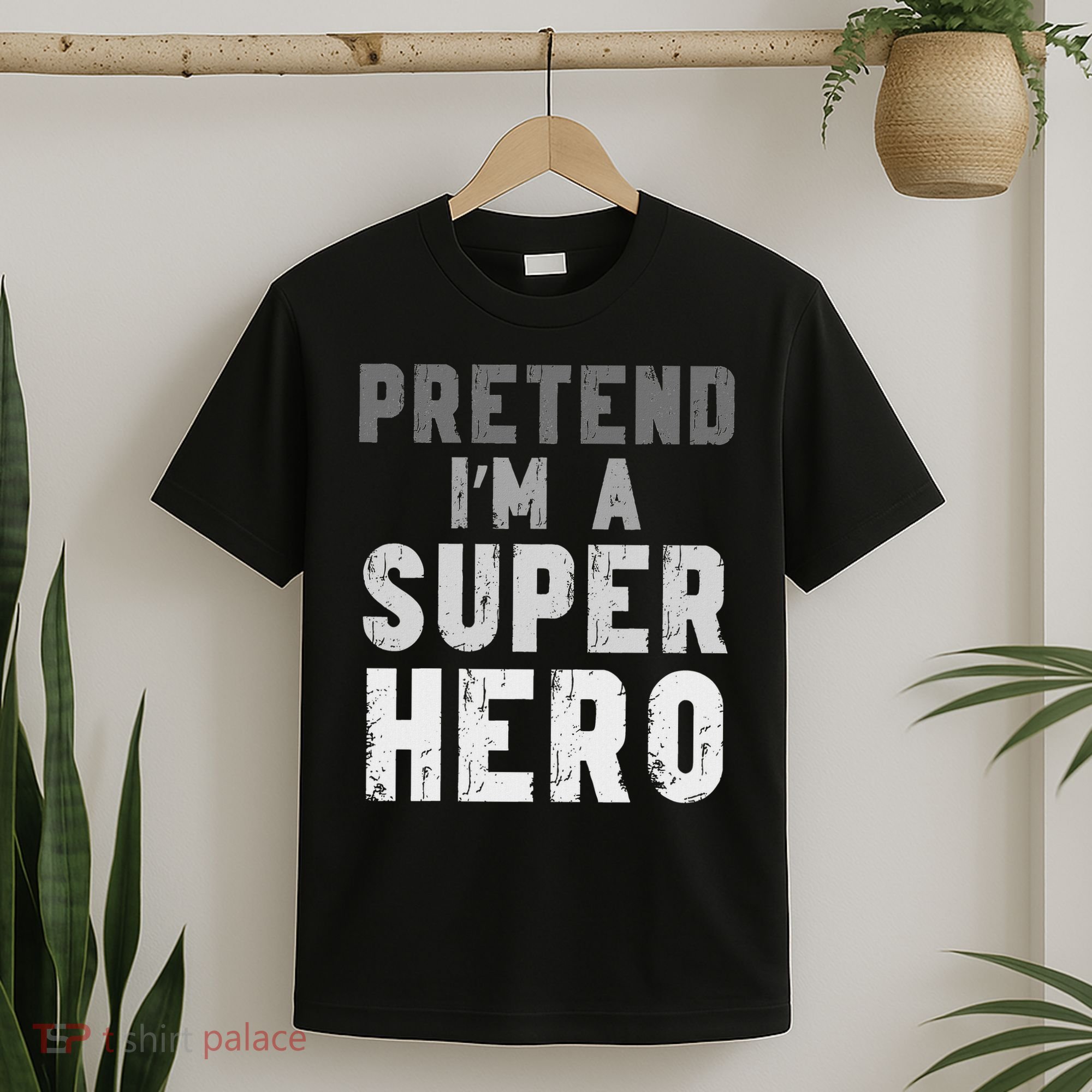 Funny Halloween Pretend I'm A Superhero Costume T-Shirt
