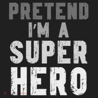 Funny Halloween Pretend I'm A Superhero Costume Beanie thumb 2