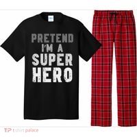 Funny Halloween Pretend I'm A Superhero Costume Pajama Set thumb 0