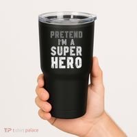 Funny Halloween Pretend I'm A Superhero Costume Tumbler thumb 2
