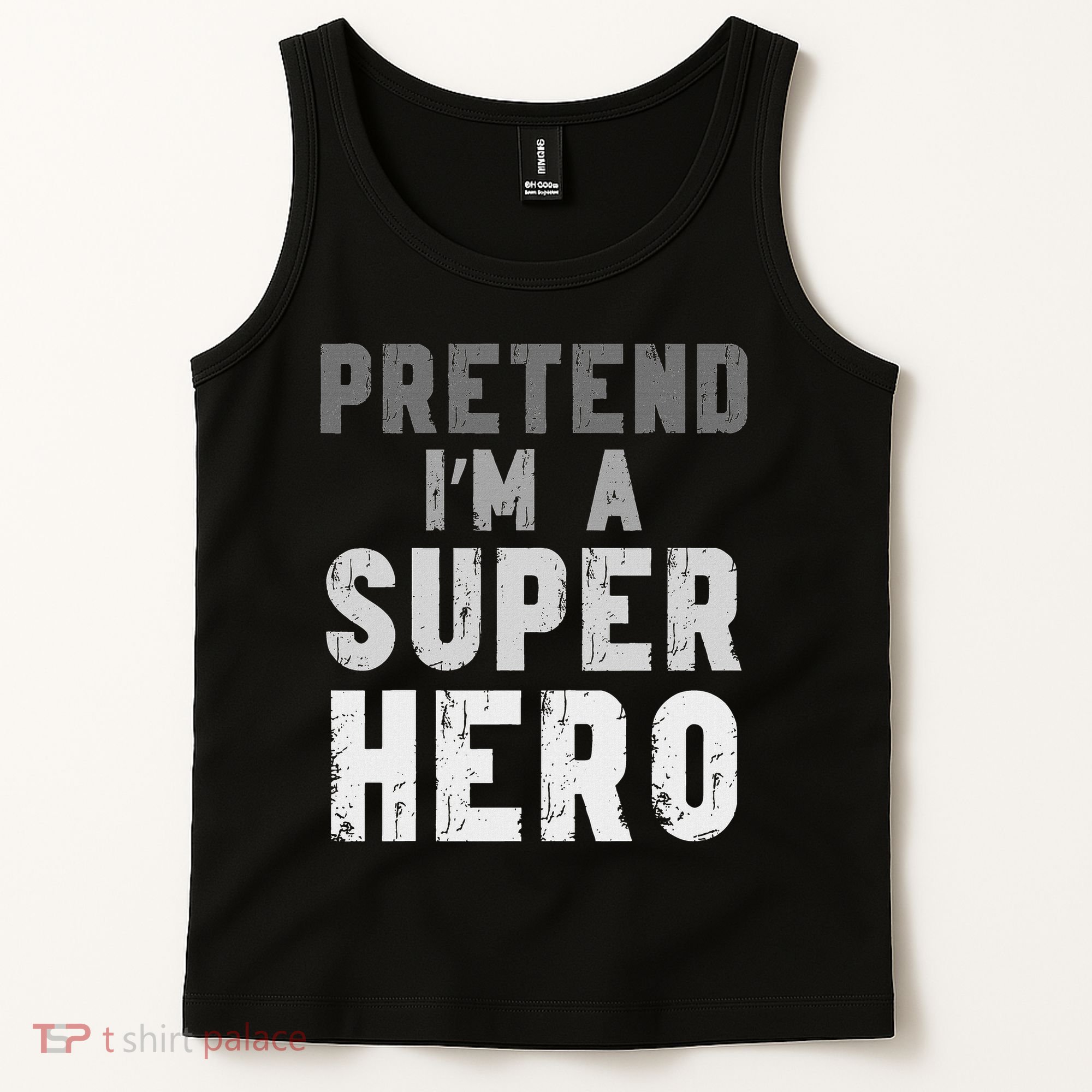Funny Halloween Pretend I'm A Superhero Costume Tank Top