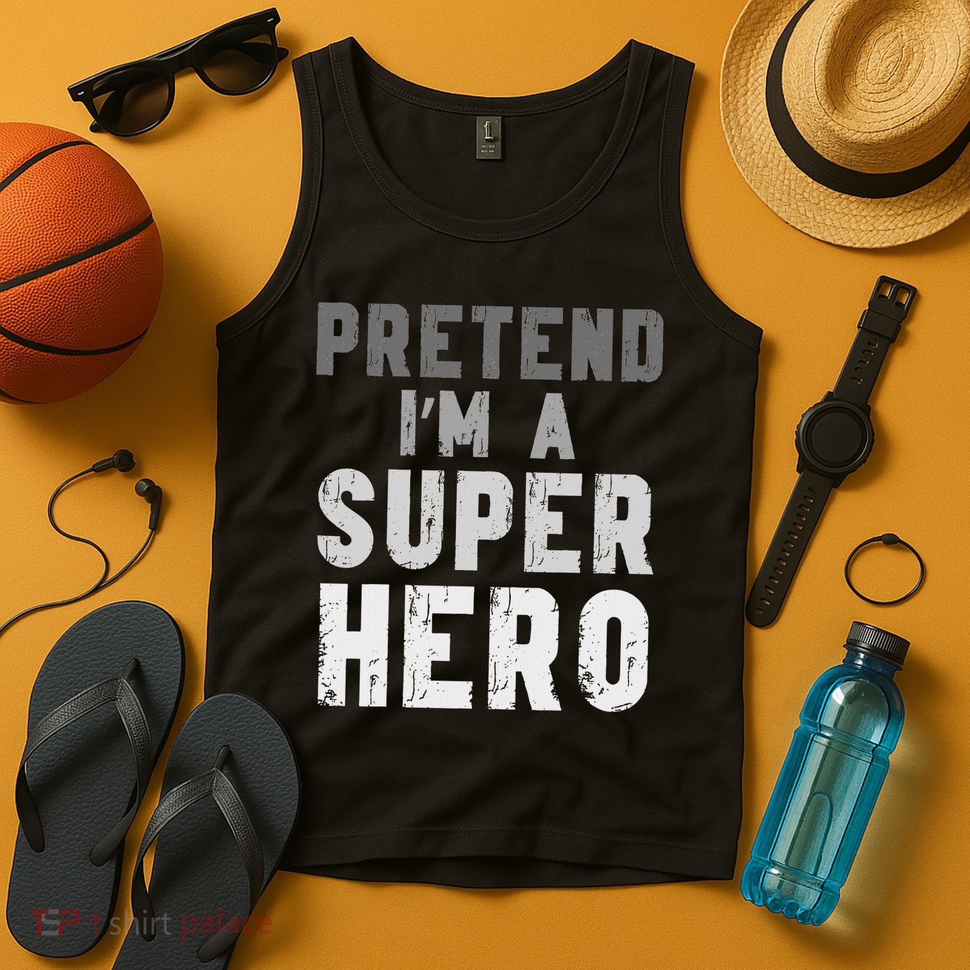 Funny Halloween Pretend I'm A Superhero Costume Tank Top