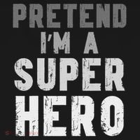 Funny Halloween Pretend I'm A Superhero Costume Visor thumb 3