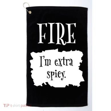 Fire Hot Packet Halloween Taco Im Extra Spicy Costume Golf Towel
