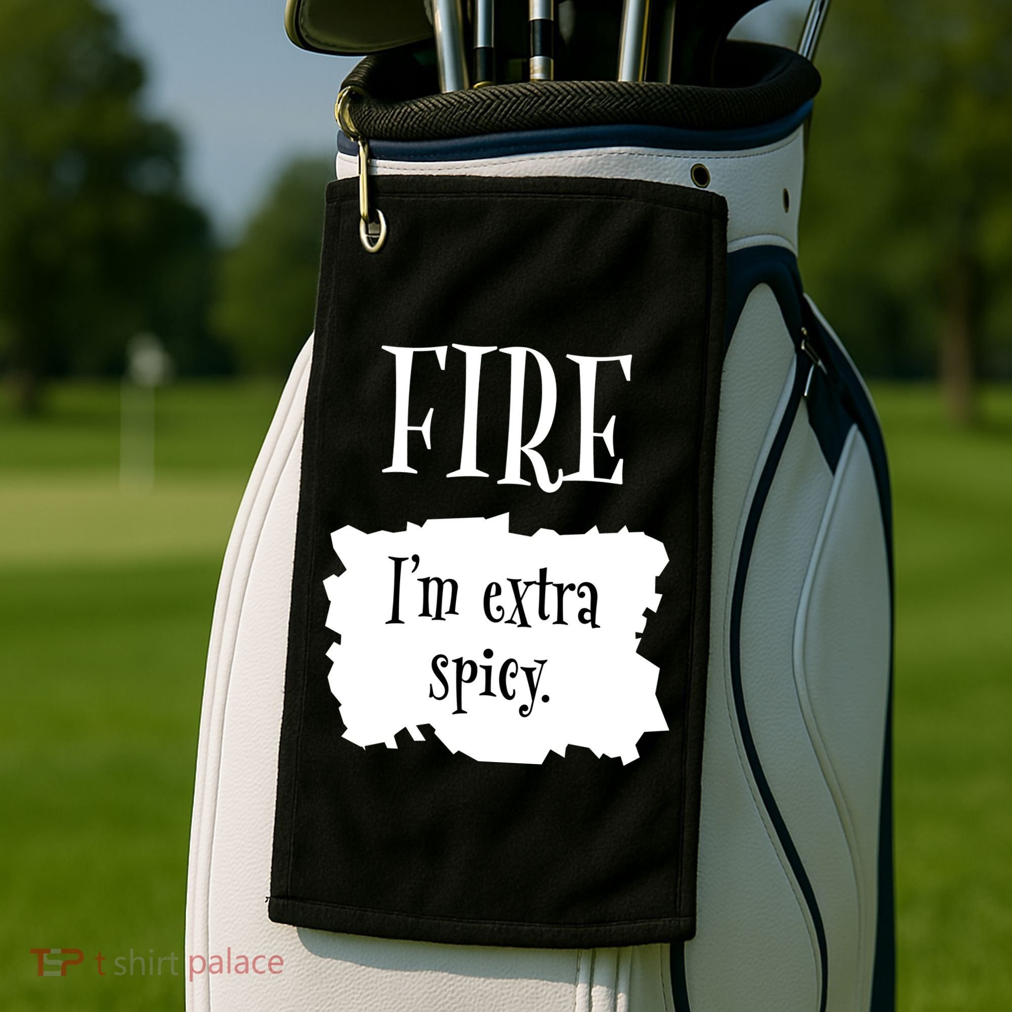Fire Hot Packet Halloween Taco Im Extra Spicy Costume Golf Towel
