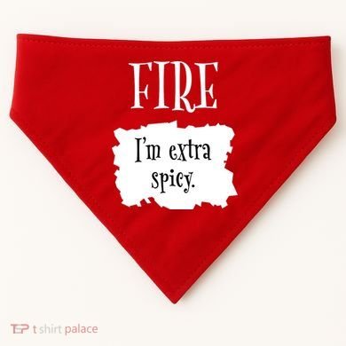 Fire Hot Packet Halloween Taco Im Extra Spicy Costume USA-Made Doggie Bandana