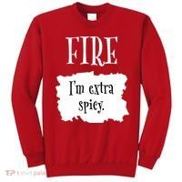 Fire Hot Packet Halloween Taco Im Extra Spicy Costume Sweatshirt thumb 0