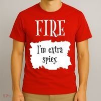 Fire Hot Packet Halloween Taco Im Extra Spicy Costume T-Shirt thumb 3