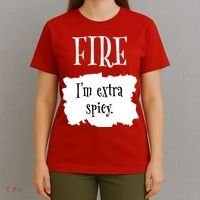 Fire Hot Packet Halloween Taco Im Extra Spicy Costume T-Shirt thumb 4
