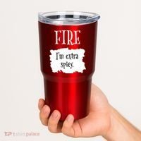 Fire Hot Packet Halloween Taco Im Extra Spicy Costume Tumbler thumb 2