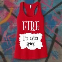 Fire Hot Packet Halloween Taco Im Extra Spicy Costume Women's Tank Top thumb 3