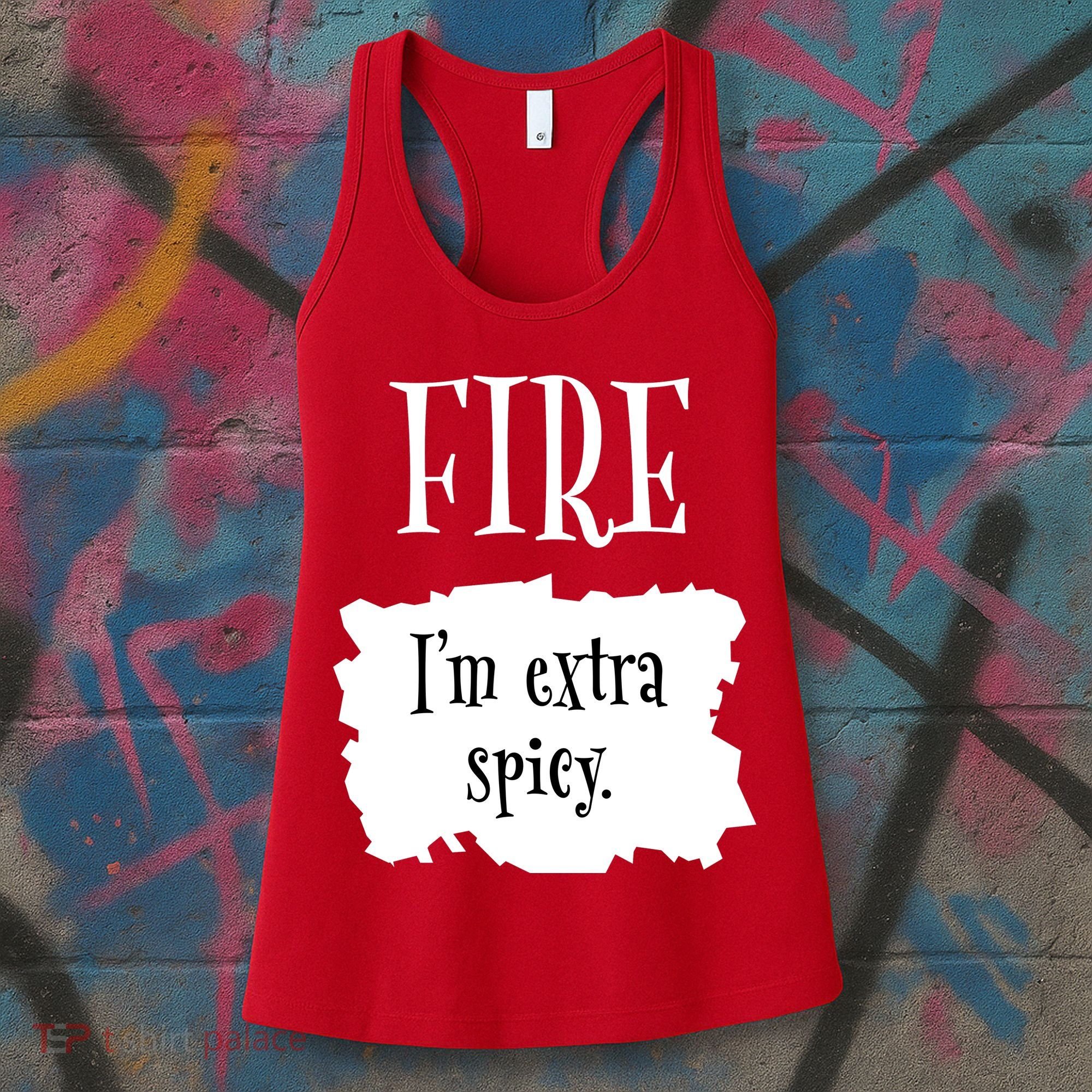 Fire Hot Packet Halloween Taco Im Extra Spicy Costume Women's Tank Top