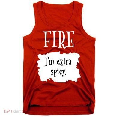 Fire Hot Packet Halloween Taco Im Extra Spicy Costume Tank Top