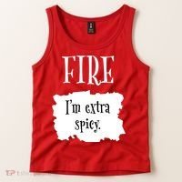Fire Hot Packet Halloween Taco Im Extra Spicy Costume Tank Top thumb 2