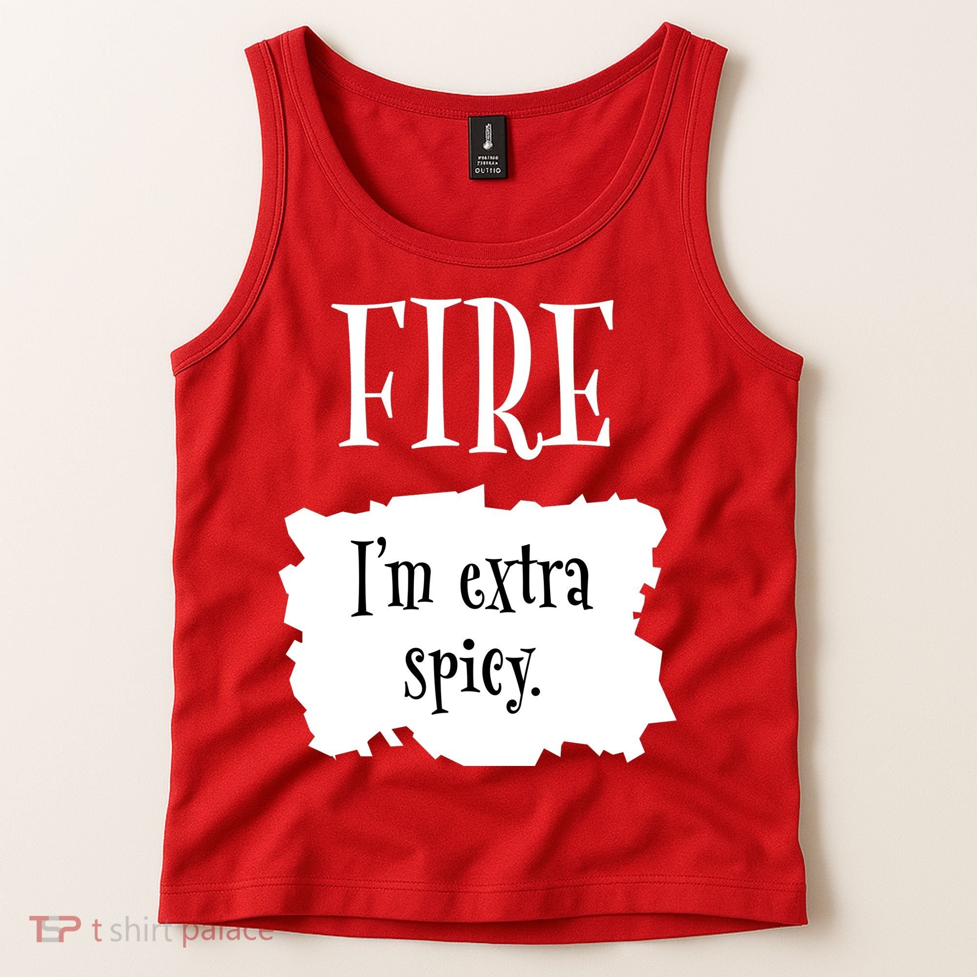 Fire Hot Packet Halloween Taco Im Extra Spicy Costume Tank Top