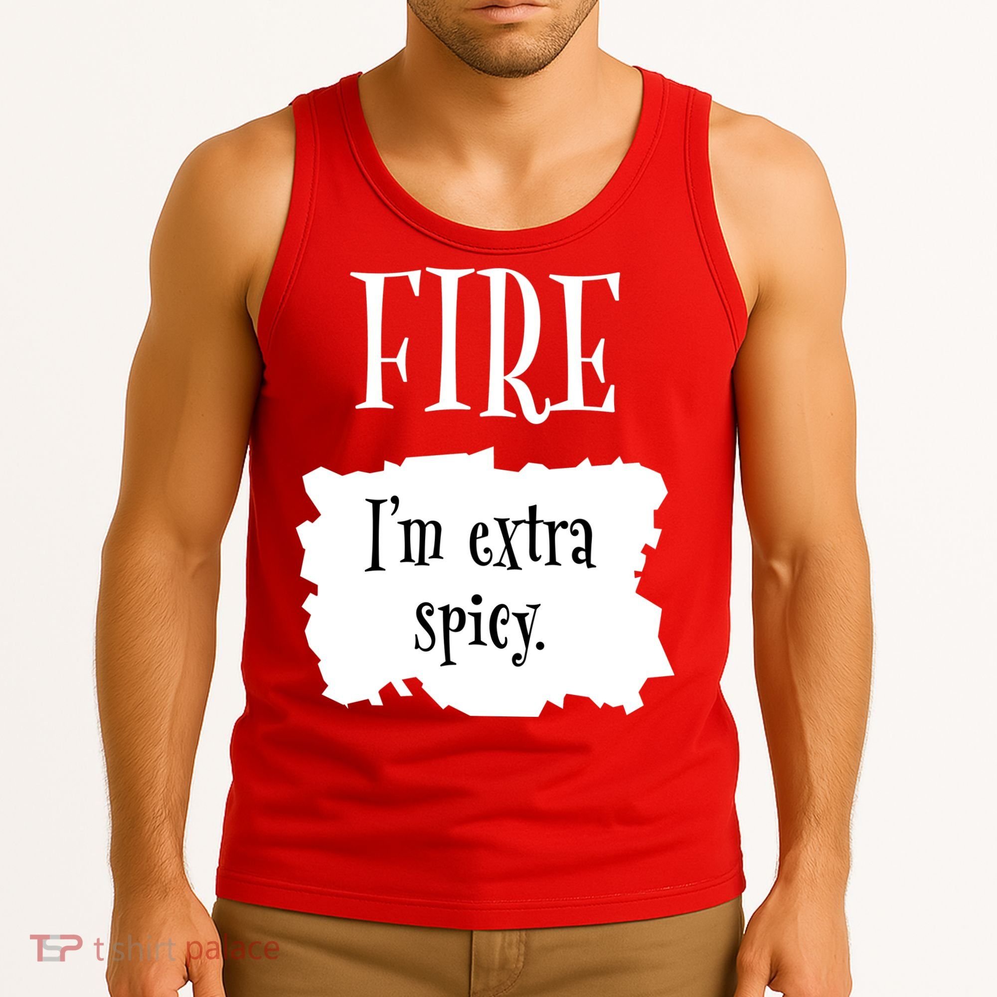Fire Hot Packet Halloween Taco Im Extra Spicy Costume Tank Top