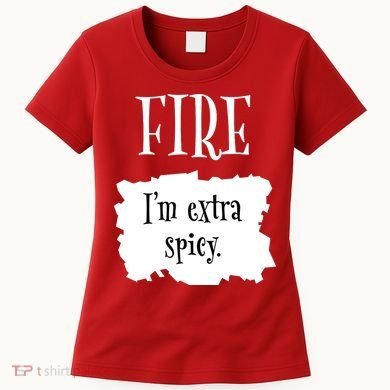 Fire Hot Packet Halloween Taco Im Extra Spicy Costume Women's T-Shirt