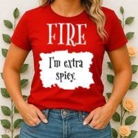 Fire Hot Packet Halloween Taco Im Extra Spicy Costume Women's T-Shirt thumb 2