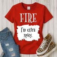 Fire Hot Packet Halloween Taco Im Extra Spicy Costume Women's T-Shirt thumb 3