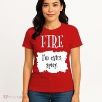 Fire Hot Packet Halloween Taco Im Extra Spicy Costume Women's T-Shirt thumb 4