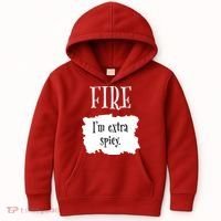 Fire Hot Packet Halloween Taco Im Extra Spicy Costume Kids Hoodie thumb 0