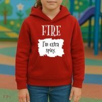 Fire Hot Packet Halloween Taco Im Extra Spicy Costume Kids Hoodie thumb 3