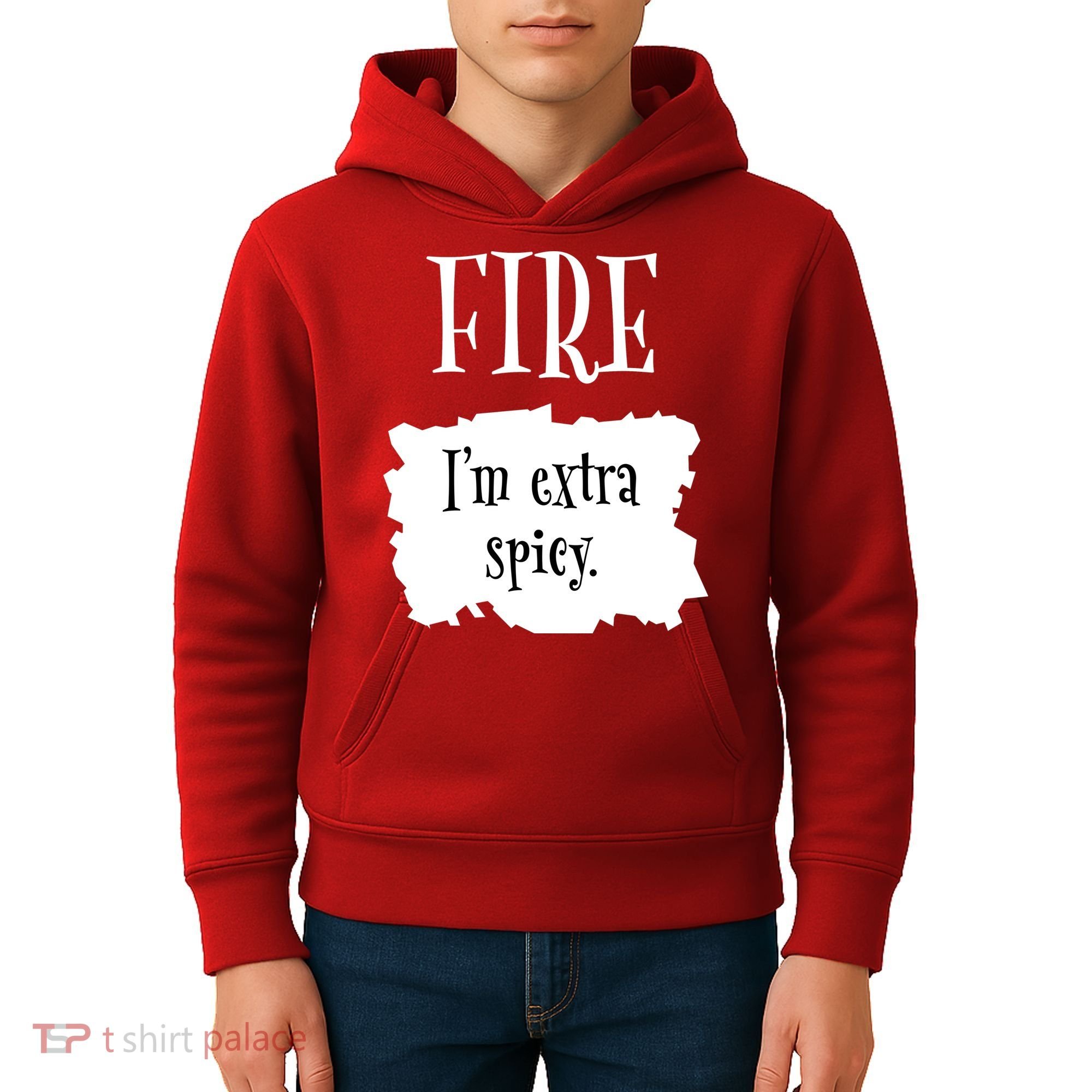 Fire Hot Packet Halloween Taco Im Extra Spicy Costume Kids Hoodie