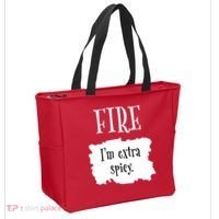 Fire Hot Packet Halloween Taco Im Extra Spicy Costume Tote Bag thumb 2